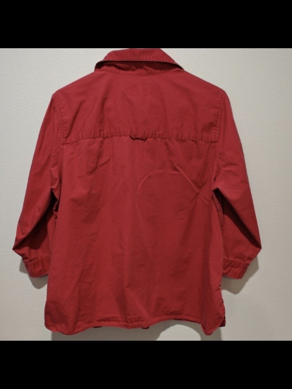 100% Cotton Vintage Talbots Shirt Button Down Size X 10/12 Red Western - Picture 3 of 7